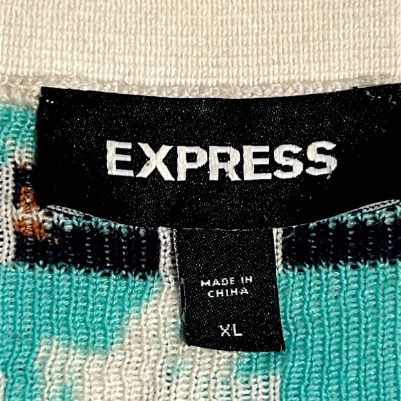 Express Men's Checkered Polo Shirt - Picture 2 of 7